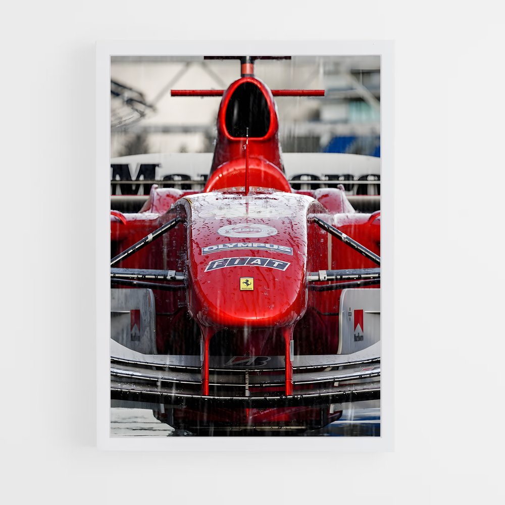 Poster Pluie de Performance – affiche Voitures de Formule 1 (vue 3)
